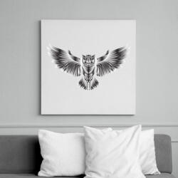 printfashion Bagoly - Vászonkép - Fehér (6637382)