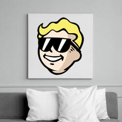 printfashion Vault Boy - Vászonkép - Fehér (6629400)