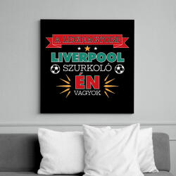 printfashion Liverpool szurkoló - Vászonkép - Fekete (10864478)