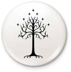 printfashion Gondor - The Lord of the Rings - Kitűző, hűtőmágnes - Fehér (3077018)