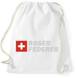 printfashion Roger Federer - Sportzsák, Tornazsák - Fehér (1902494)