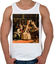 printfashion Macskás festmény - Férfi atléta - Fehér (11837199)