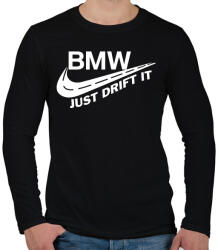 printfashion Just drift it - Férfi hosszú ujjú póló - Fekete (1228469)