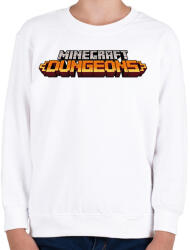 printfashion Minecraft játékmód - Gyerek pulóver - Fehér (2584748)