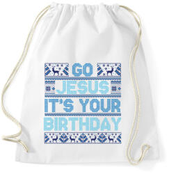 printfashion Go Jesus - Sportzsák, Tornazsák - Fehér (9560586)