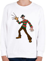 printfashion Freddy_Krueger_ - Gyerek pulóver - Fehér (10434853)