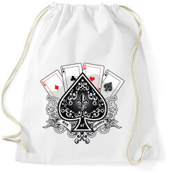 printfashion póker - Sportzsák, Tornazsák - Fehér (16216141)