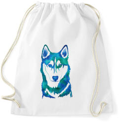 printfashion Husky - Sportzsák, Tornazsák - Fehér (1015577)