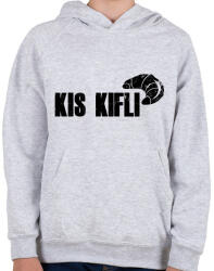 printfashion Kis Kifli - páros minta - Gyerek kapucnis pulóver - Sport szürke (16811122)