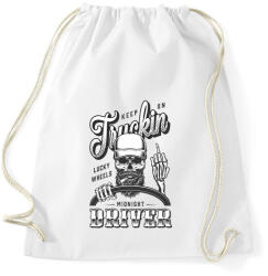 printfashion Truking driver - Fekete - Sportzsák, Tornazsák - Fehér (6549016)