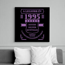 printfashion Legjobb év - Évszámos - Vászonkép - Fekete (7150445)