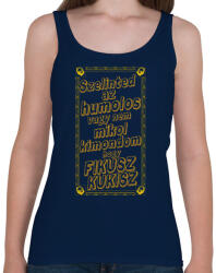 printfashion Fikusz Kukisz | 2 - Női atléta - Sötétkék (6097805)