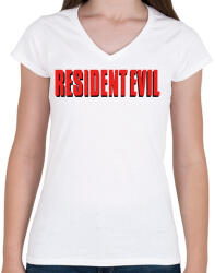 printfashion Resident Evil - Női V-nyakú póló - Fehér (15797384)