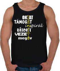 printfashion TANÍTÓ - Férfi atléta - Fekete (16542289)