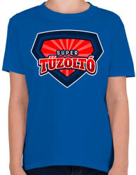 printfashion SUPER TÚZOLTÓ - Gyerek póló - Királykék (11489932)