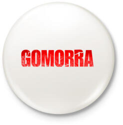 printfashion Gomorra logo - Kitűző, hűtőmágnes - Fehér (3087473)