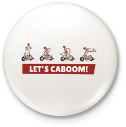 printfashion Kaszkadőr - Kitűző, hűtőmágnes - Fehér (3082774)