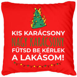 printfashion Karácsonyi rezsicsökkentés 5 - Párnahuzat, Díszpárnahuzat - Piros (11117101)