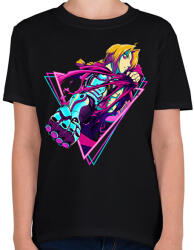 printfashion Edward Elric - Gyerek póló - Fekete (16039456)