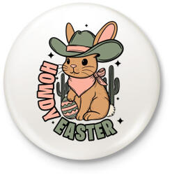 printfashion Howdy Easter - Kitűző, hűtőmágnes - Fehér (15877473)