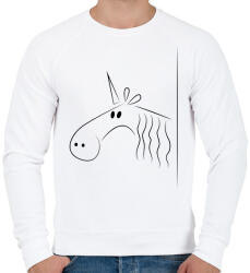 printfashion Egyszarvú - Férfi pulóver - Fehér (2270541)
