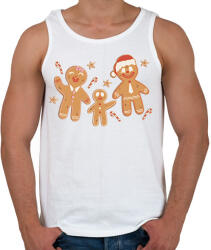 printfashion Mézeskalács család - Férfi atléta - Fehér (14601113)