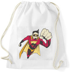 printfashion Szupermenő - szuper - Sportzsák, Tornazsák - Fehér (4609620)