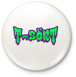 printfashion tsörtbannerlogo - Kitűző, hűtőmágnes - Fehér (5584796)