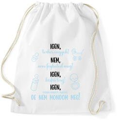 printfashion Igen, kisfiú lesz! - Sportzsák, Tornazsák - Fehér (7054790)
