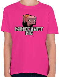 printfashion Minecraft pig - Gyerek póló - Helikónia (4288398)