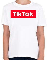 printfashion TikTok - Gyerek póló - Fehér (2274615)