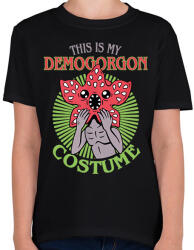 printfashion Demogorgon costume - Gyerek póló - Fekete (14532250)
