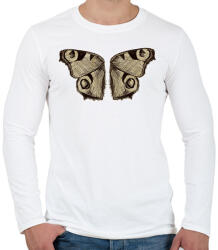 printfashion Lepkeszárny - Férfi hosszú ujjú póló - Fehér (15468733)