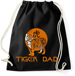 printfashion tiger dad - Sportzsák, Tornazsák - Fekete (2504756)