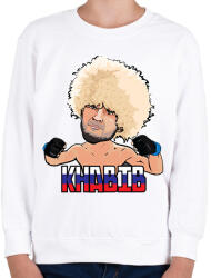 printfashion Nurmagomedov - Gyerek pulóver - Fehér (2277108)