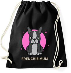 printfashion Frenchie Mum - Sportzsák, Tornazsák - Fekete (9469113)