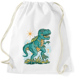 printfashion Iskolás trex - Sportzsák, Tornazsák - Fehér (11734135)