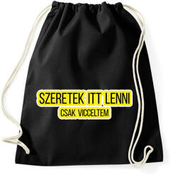 printfashion szeretek itt lenni - Sportzsák, Tornazsák - Fekete (7036384)