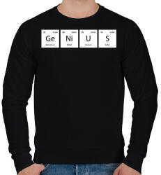 printfashion GeNiUS (Periódusos rendszer) - Férfi pulóver - Fekete (11474470)