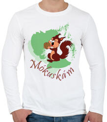 printfashion Mókuskám - Férfi hosszú ujjú póló - Fehér (13908815)