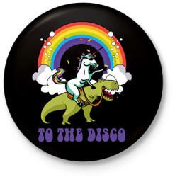 printfashion To the disco - Kitűző, hűtőmágnes - Fekete (13768212)