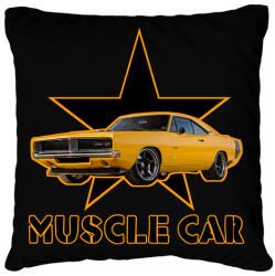 printfashion Muscle car - Párnahuzat, Díszpárnahuzat - Fekete (13312475)