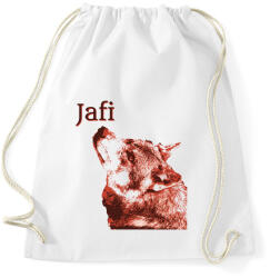 printfashion Magányos farkas - Sportzsák, Tornazsák - Fehér (13230539)