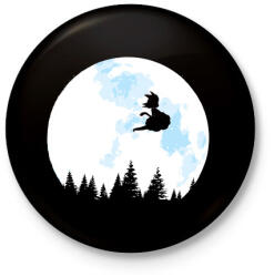 printfashion Goku holdfényben - Kitűző, hűtőmágnes - Fekete (3095581)