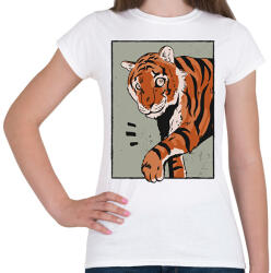 printfashion Tigris - Női póló - Fehér (13220808)