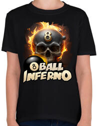 printfashion Biliárd fekete golyó - Gyerek póló - Fekete (11871112)