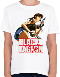 printfashion Black lagoon - Gyerek póló - Fehér (5366924)