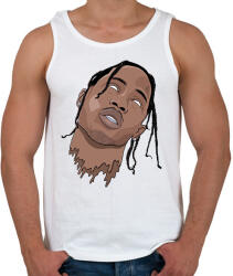 printfashion Travis Scott önkívület - Férfi atléta - Fehér (2407230)
