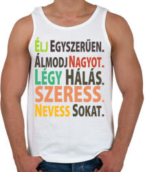 printfashion Motiváció - Férfi atléta - Fehér (1743390)