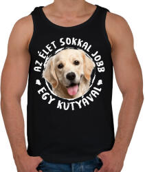 printfashion Labrador - Férfi atléta - Fekete (5437032)